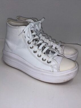 Converse White Women's High-Top Platform Sneakers